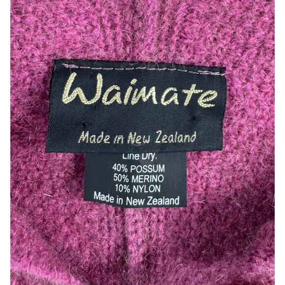 Waimate batwing cardigan New Zealand Made merino wool blend OS - Picture 2 of 7